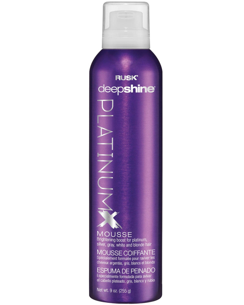 Rusk Deepshine PlatinumX Mousse 9oz